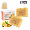 Turmeric Kojic Acid Soap With Lemon Granules Exfoliating Scrubbing Skin Lightening Body Care Natural Skincare Bar Handmade Soap