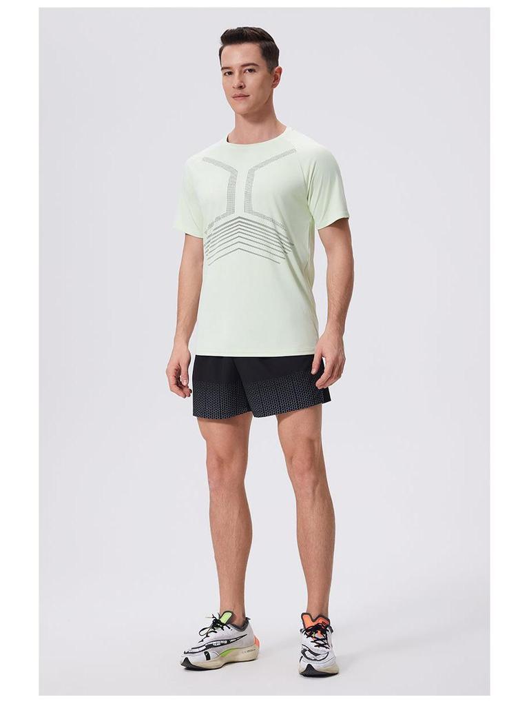Men's Quick-Dry Antibacterial Sun-Protective Sports T-Shirt - Breathable Short Sleeve for Summer Fitness