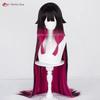 Parrucca Cosplay Columbina di Alta Qualità Damigella Fatui Colombina Cosplay Parrucche Anime Resistenti al Calore Capelli Sintetici + Cuffia per Parrucca