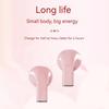 Pink Heart Wireless Earbuds for Girls Cute Small Earphones Hifi Stereo Sound Bluetooth Headsets Touch Control Gaming Handphones