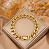 Electroplated K diamond-encrusted titanium steel , hip-hop light luxury Cuban full diamond stainless steel 