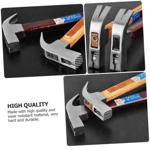 GLEAVI 609G Wooden Handle Claw Hammer with Non-Slip Design and Nail Remover, Construction Nail Puller, Carpentry Tool, Shock Absorption