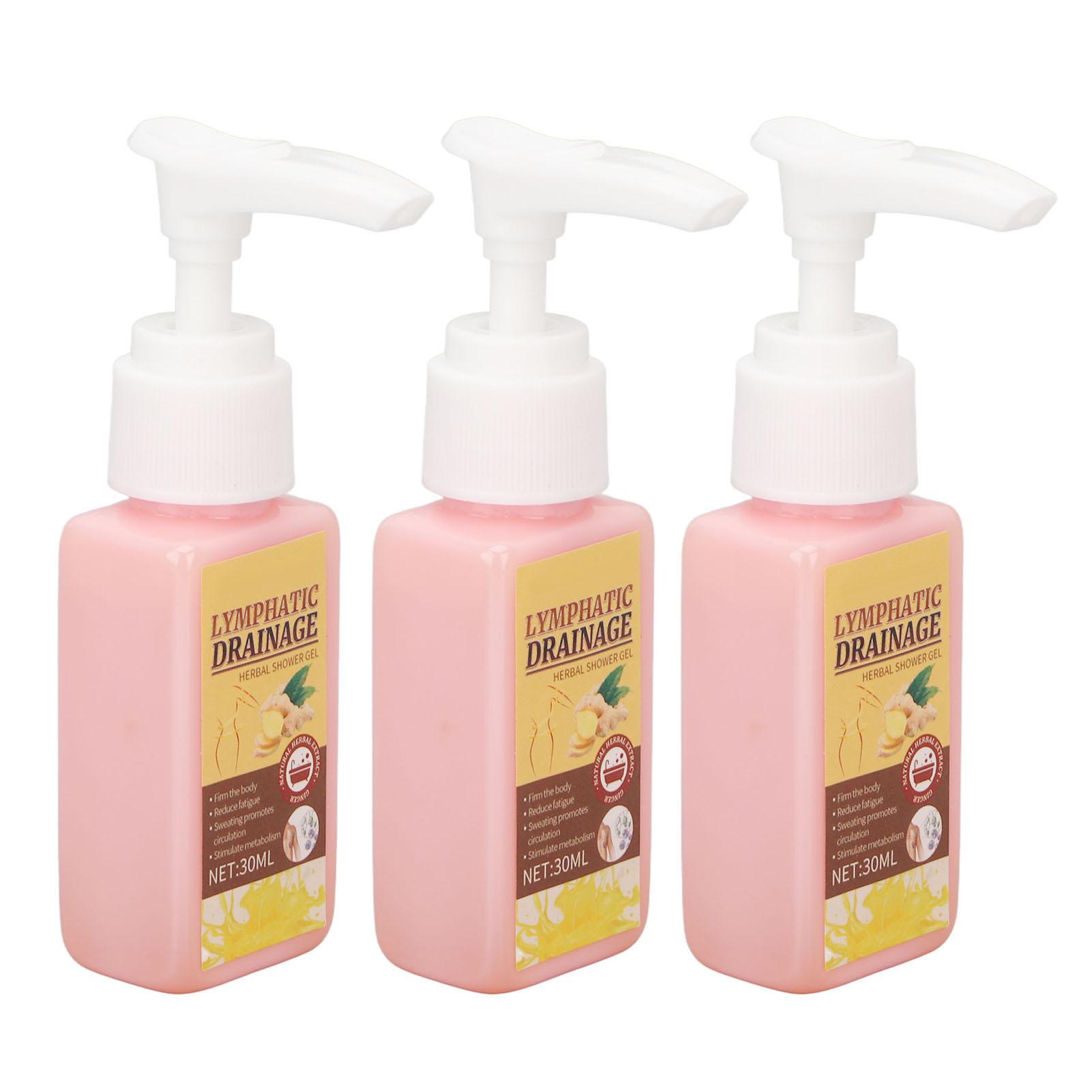 

3 шт. Имбирный гель для душа для похудения, подтягивающий кожу, разглаживающий, сжигающий жир, дренажный гель для душа