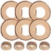 10 Pezzi Anelli Portatovaglioli in Legno Naturale Cerchio di Legno Grezzo Decorazione Creativa per Matrimonio Festa Cena Progetti Creativi Fai da Te