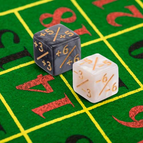 36pcs Acrylic Six Dice Loyalty Counters Dispositive and Dice Card Game Accessories Easy to Use