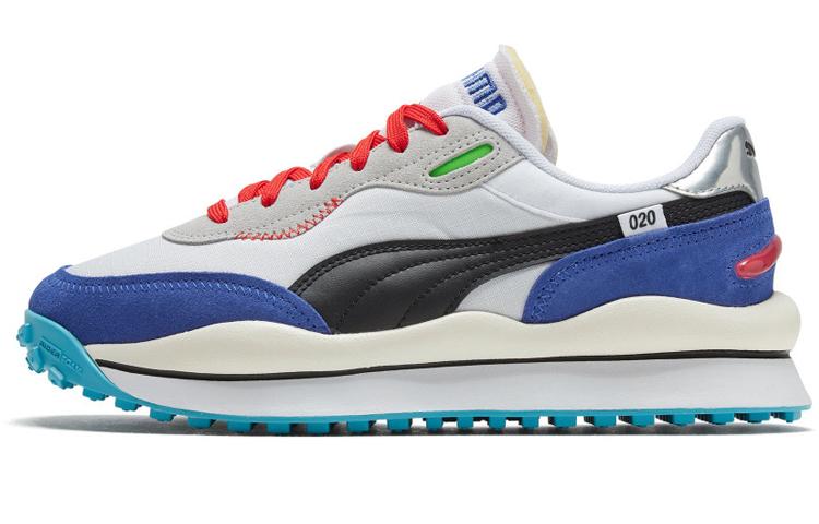 Puma Style Rider Ride On White Dazzling Blue 44.5