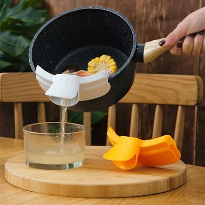 Anti-spill Cookware Pots and Pans Rounded Edge Deflector Duckbill Liquid Deflector Spout Soup Pourer Kitchen Gadgets