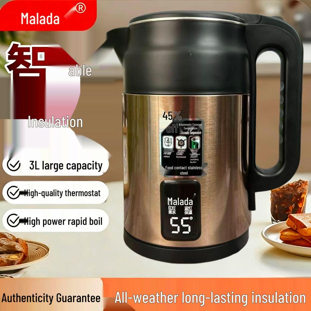 Smart Thermostatic Stainless Steel Electric Kettle for Boiling and Warming