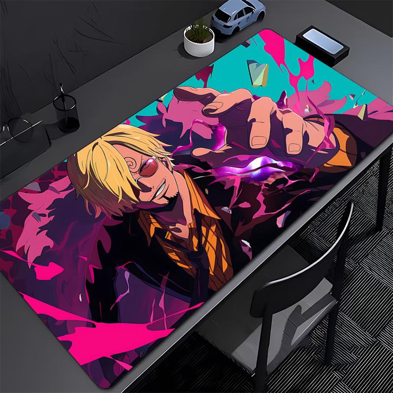 ONE PIECE Sanji Large Mousepad Computer Game Mouse Pad Gaming Accessories NonSlip Printing Deskmat Keyboard Pad PC game Mousepad