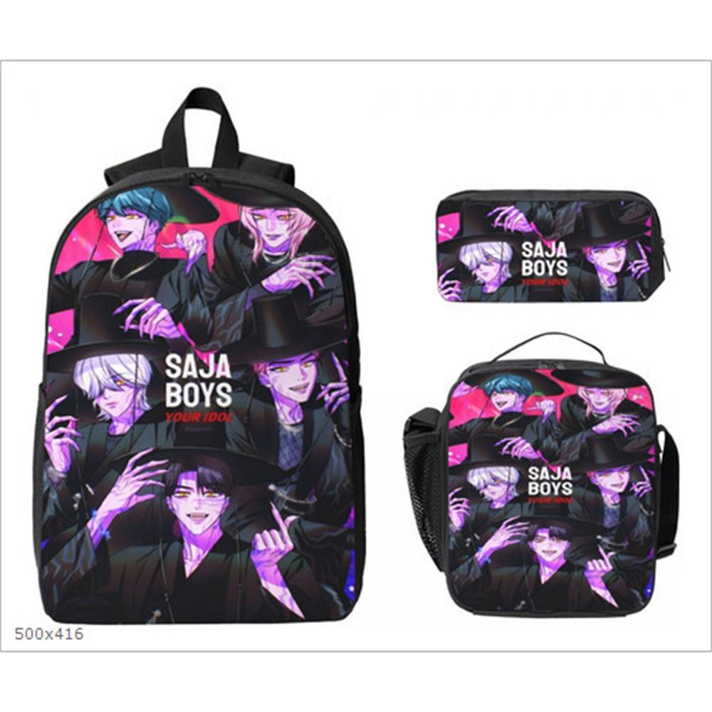 K-Pop Hunter Magic Girls New Children's Backpack DIY Customizable Unisex Student Bag Kindergarten Double Shoulder Cute Cartoon