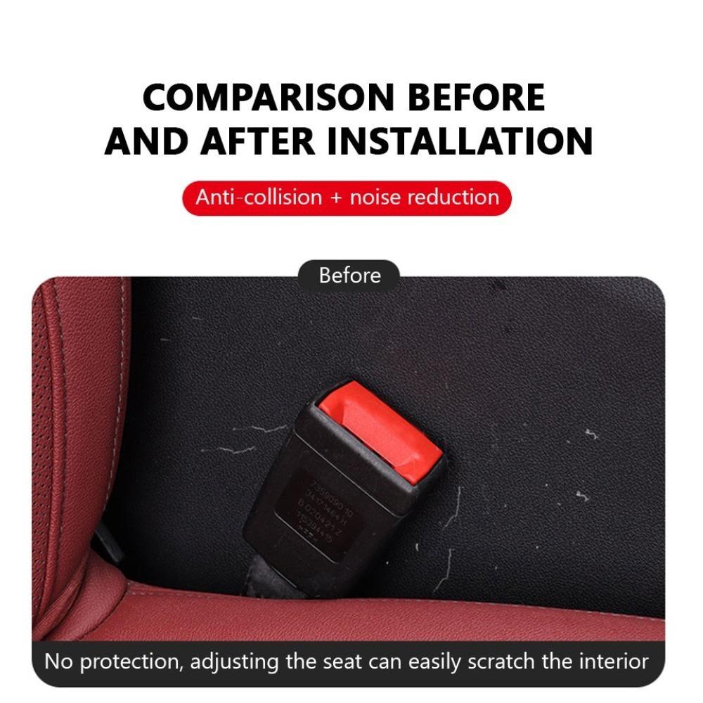 2Pcs Buckle Up Car Safety Belt Buckle Holder Universal Seat Belt Protection Cover  Kids