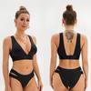 Top a Tubo Sexy Push Up Corto con Scollo a V Lingerie per Donna Moda Activewear Biancheria Intima S-XL