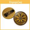 Viking ronde broche van legering, geschikt als modeaccessoire en cadeau.