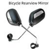 Bike Mountain Handle Black Rearview Mirror Abs Material Is Sturdy Durable