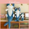 Shark Plush Cat Pillow Toy Soft Filled Doll Stuffed Animal Cozy Home Gift Decor