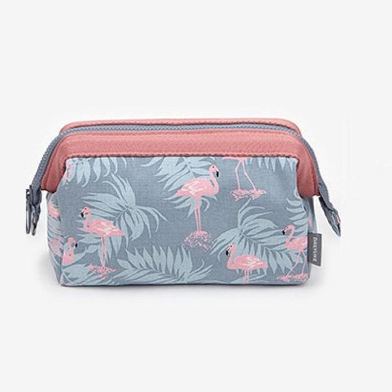 Multifunctional Travel Cosmetic Storage Bags Fashion Flamingo Printed Women's Wash Bag Waterproof Makeup Bag Toiletry Handbag