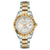 Reloj suizo de cuarzo Hellenyium GMT bicolor para hombre 42 mm V11030015