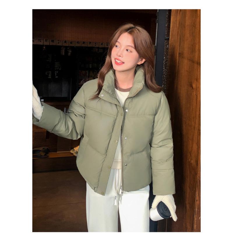 Short Leave-in Winter New Stand-up Collar Loose Thickened Bread Clothes Cotton-padded Clothes