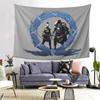 Men God Of War Kratos Game  Tapestry Wall Hanging Aesthetic Home Decoration Tapestries for Living Room Bedroom