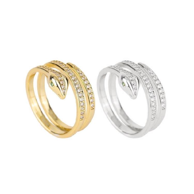 Trendige Schlangen-Wickel-Motiv-Ringe Schicke Legierungs-Schlangenringe Schmuck Einzigartige Ringe Für Frauen, Die Einen Einzigartigen Stil Suchen