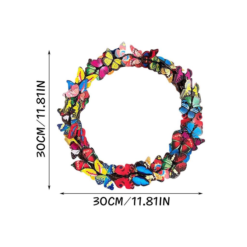 Beautiful Butterflies For Spring Door Decor Garden Decorative Butterflies Wreath