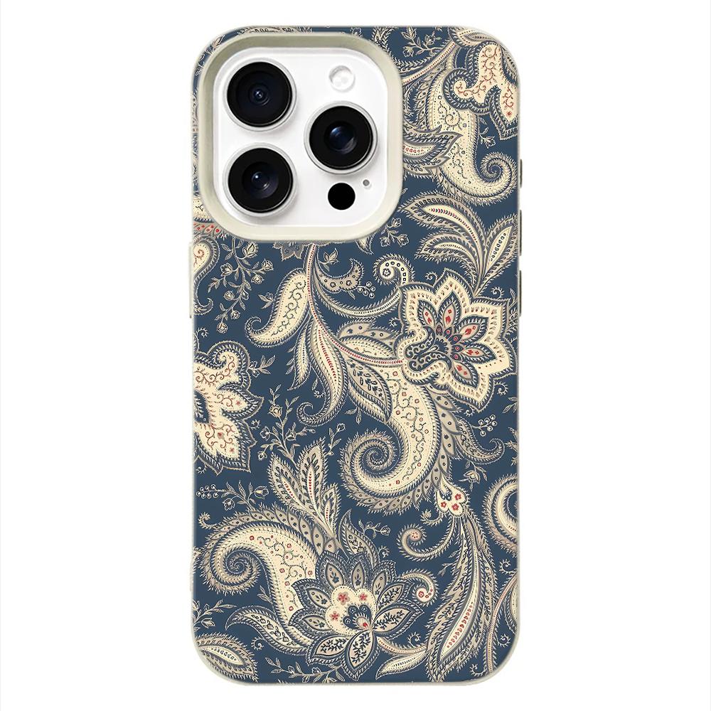 

Lace Flag Navy Vintage Paisley Stylish Phone Case For Iphone 17 Air 16 16e 15 14 13 12 11 Pro Max Shockproof Protective Cover iphone 11 Pro