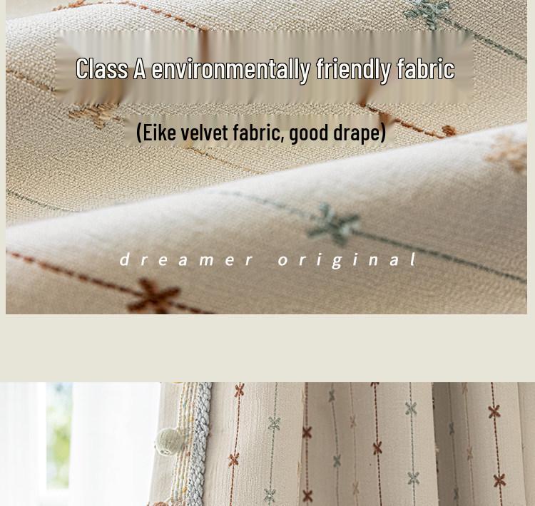 Children's Cream Chenille Blackout Curtains for Bay Windows - Boys & Girls Bedroom 2026 Edition