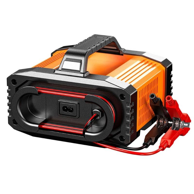 12V/24V Car Battery Charging Equipment with LCD Display Pulse Repair Intelligent Charging Device for Cars Trucks Boats