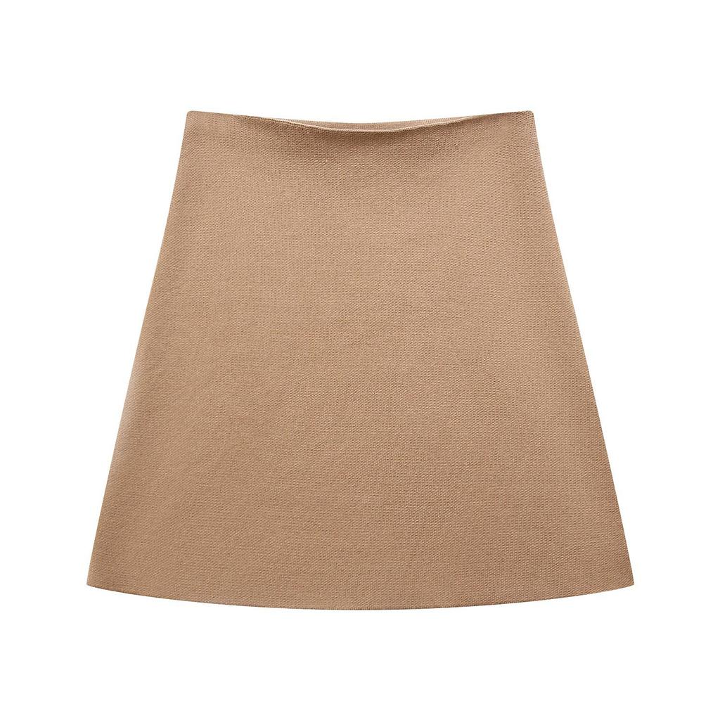 Summer 2024 Women's European & American Style Loose Sleeve Knitted Cardigan & Mini Skirt Set.