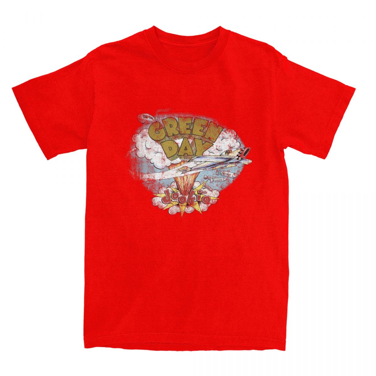 Streetwear T Shirt Rock Band Green Days Fresh Dookie Cotton TShirts Trending Tee Shirt for Unisex Summer Y2K Short Sleeve Tees S