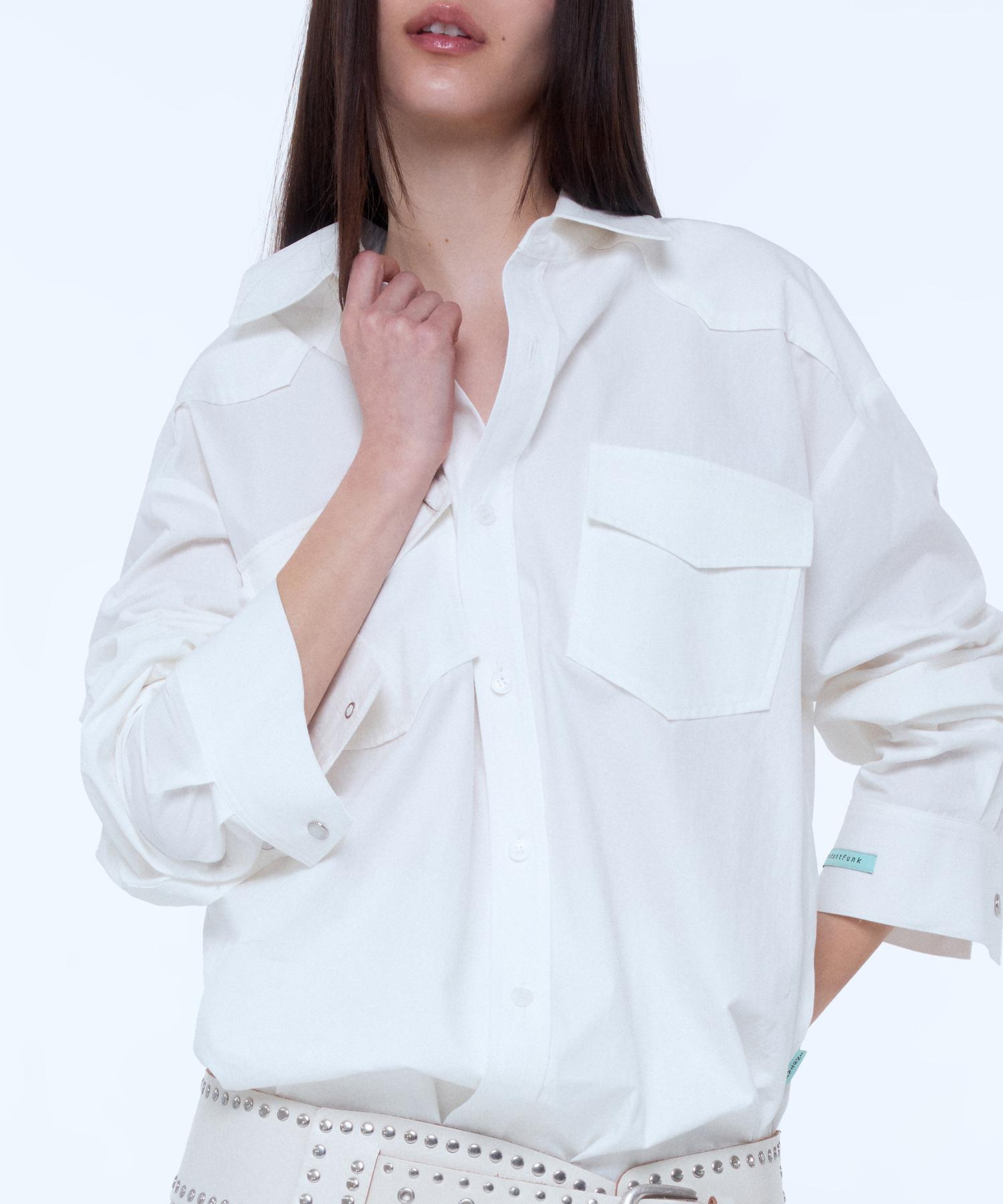 Instant Punk Pocket Shirt - Ivory Ivory/L