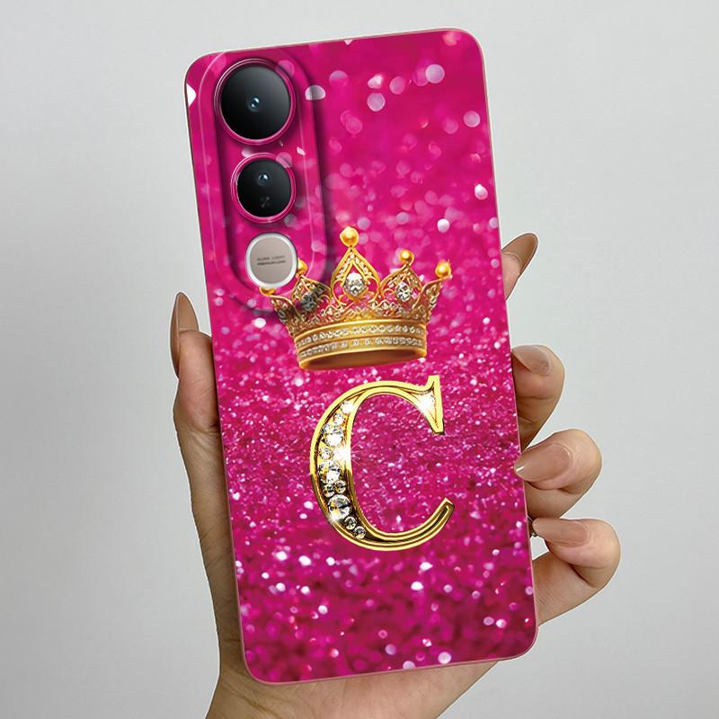 For Vivo V50 Lite 5G Case Luxury Letters Couple Silicone Soft Phone Cases For Vivo V50 V50Lite 5G Camera Protection Back Cover