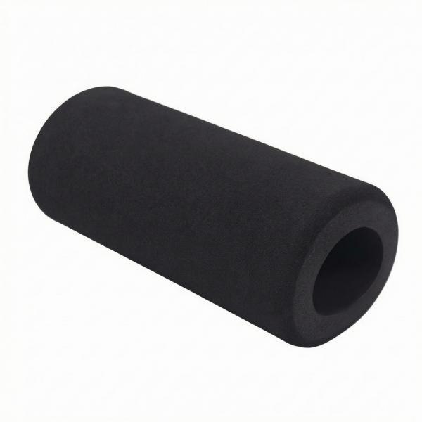 2 Black Padded Rubber Covers, Padding for Fitness Equipment