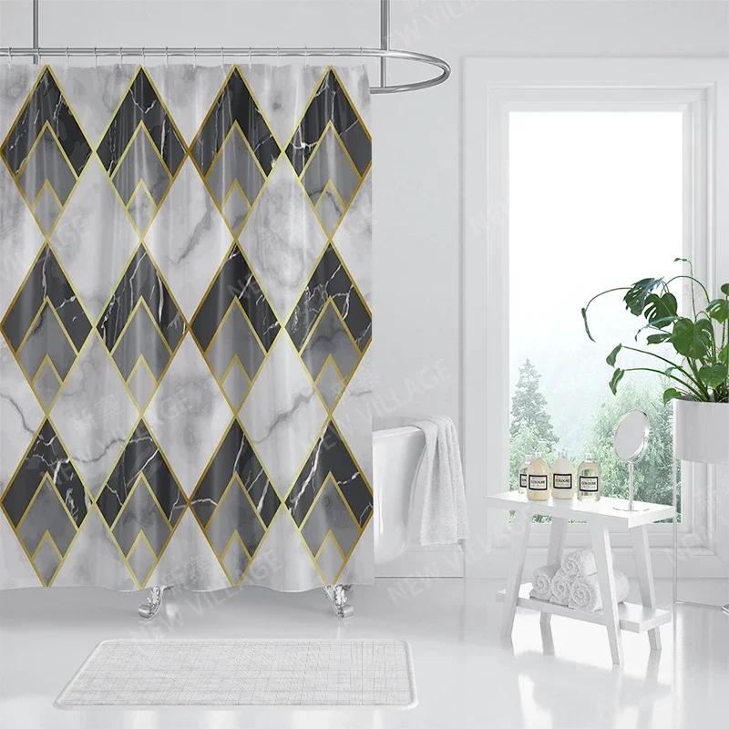 

Home Shower Curtains For Bathroom Colorful Marbling Waterproof Fabric Bathroom Curtains Modern Shower Curtain 180X200 240X200 W60H190(CM)-1 Pcs
