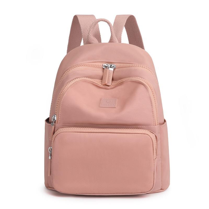 Women's Fashion Casual Solid Color Backpack, New Trend College Student Travel Large Capacity Small Backpack