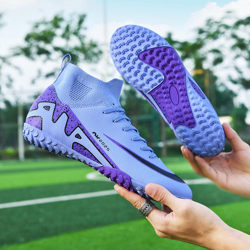 X thorn 15 children's football shoes men's high-top students long spikes broken nails competition sports shoes