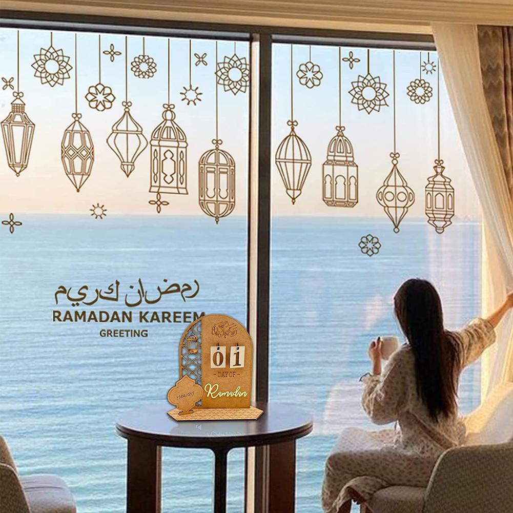 Diy Wooden Ramadan Countdown Calendar Ornament Home Decoration Gifts For Ramadan Mubarak Decoration