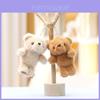 Plush Bear Keychain With Super Soft Short Plush For Girls Gift And Bag Decor