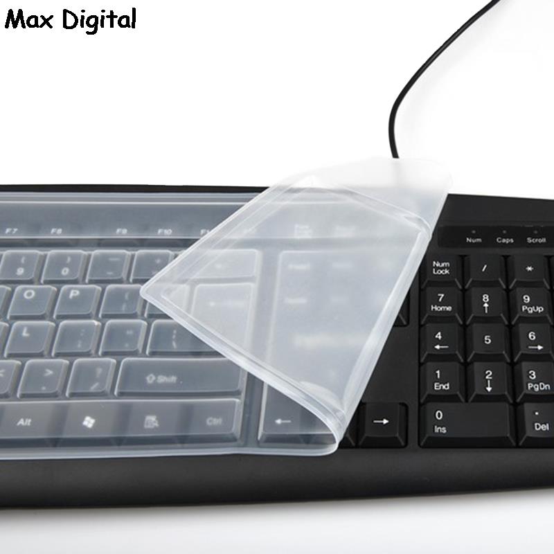Universal Dustproof Silicone Desktop Computer Keyboard Cover Skin Protector Film Cover Keyboard Film