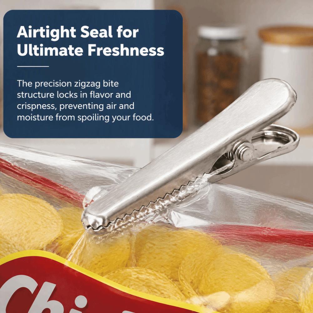 10 PCS Silver Bag Sealing Clip Food Storage Bag Clip  Snacks Storage Bread Storage