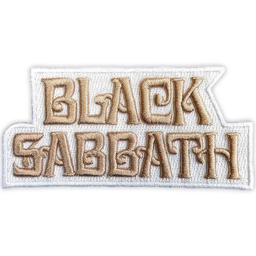 Black Sabbath Woven Text Logo Iron On Patch