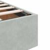 Ottoman Bed without Mattress Light Grey 140x190 cm Velvet