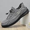 2022 Men's Summer Casual Leather Mesh Shoes – Fashionable & Breathable Handmade Design