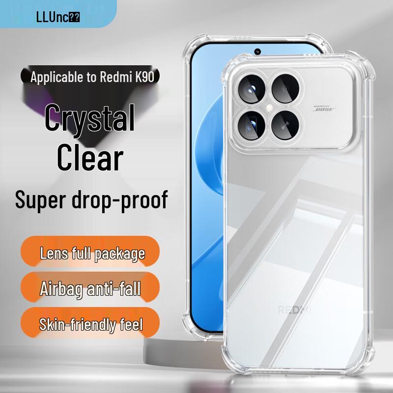 

Redmi K90 Ultra-Thin Clear Liquid Silicone Protective Case