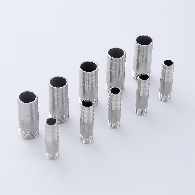 304 Stainless Steel Threaded Hose Barb Pipe Fitting 
