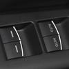 7Pcs Chrome Silver Car Window Lift Button Cover Sequin Trim Stickers for Honda Civic 10th 2016-2026 Accessories