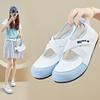 Fashion Womens Shoes 2025 Summer Breathable New Flat Shoe Fashionable And Versatile Round Head Comfortable Cute Sweet Casual Shoes