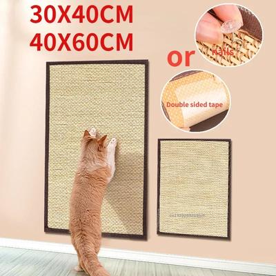 Rascador para gatos de sisal y cáñamo, rascador de pared, poste protector para muebles para entrenar las patas del gato