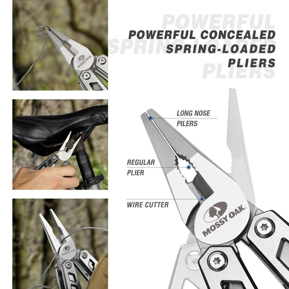 21 In 1 Multi Function Pliers Stainless Steel Portable Pocket Knife with Sheath for Outdoors
