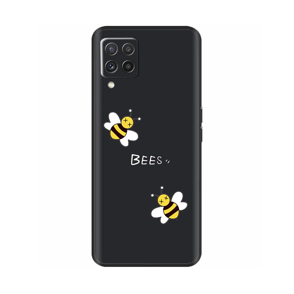 For Samsung Galaxy M22 M32 4G Case Phone Back Cover For Samsung M32 4G M22 F22 Case Soft Black Silicone Bumper Shell 6.4 Inch